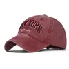 Laver 6 panneau personnalisé papa casquettes sport chapeaux hommes casquette de Baseball personnalisé