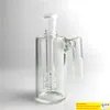 Tjock Pyrex Glass Bong Ash Catcher med 14mm Mini Bubbler Ash Catchers Clear Glass Water Ashcatcher