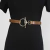 Belts Real Leather Cowskin Women Slim Belt Genuine Waist Belt Hook Buckle Adjustable Dress Shirt Belt Cinch Corset Strap Accessories G230207