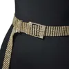 Belts bling handmade bride wedding dress belt rhinestone chain belt Official 105cm luxury womens rhinestone belt G230207