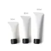 50PCs*50/80/100g perfume bottle Empty White Frost Soft Tube For Cosmetic Lotion Cream Squeezed Hose Plastic Bottle