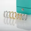 Stud AnuJewel 4mm 3cttw D Kleur Huggie Hoepel Oorbellen 925 Sterling Zilver Luxe Huggie Oorbel Voor Vrouwen 230208