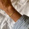 Женская тенденция классическая сеть змея Браслет Золотой Ширина 3/4/5 мм браслеты из нержавеющей стали для женских ювелирных подарков