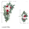 Fleurs décoratives mariage arc fleur porte linteau proposition cérémonie fond décoration Simulation Rose scène coin