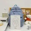 Sacs d'école femmes sac en toile Nylon étanche voyage sac à dos adolescent fille garçon sacs à livres