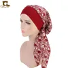 Bandeau élastique pour femmes, bandeau, bonnet de chimiothérapie en coton pastoral, bonnet de pirate