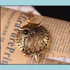 Pendentif Colliers Médaillon Collier Vintage Rétro Antique Beautifly Bijoux Collier Collier Loupe Cabochon Drop Delivery Pend Dhzsj