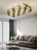 Plafoniere Lampadario Postmoderno Rettangolo LED Cristallo di Lusso Atmosfera Interna Dimmerabile Apparecchio per la Decorazione della Casa per Hall