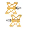 Bike Pedals 1Pair Bike Platform Pedal Anti Slip High Hardness Accessory Road Bike Mountain Bike Clipless Pedal for Bicycle 0208