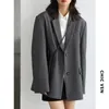 Abiti da donna blazer chicven donne ufficio lady blazer cuff e ricamo a spalla larga spalla abita da donna autunno da donna esterno top eleganti 230208