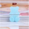 Outros 50pcs Candy Soft Bear Doll House resina Flatback Componentes Cabochon Charms para Sweet Gummy Cabochons Diy Scrapbooking Decoratio Dhm4y