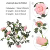 Decoratieve bloemen 2 m kunstmatige zijden rozen wijnstok hangende nep klimopgarland voor huwelijkse huiskantoor feest tuin ambachtelijke decor