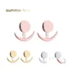 Stud mode Crescent Moon Sun Geometrische oorbel voor vrouwen koper Gold Rose Sliver Color Trendy sieraden Geschenkdruppel Levering oorbellen DHZK0