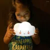 Luzes noturnas Botão de forma de nuvem Bateria de luz infantil bebê viveiro de berçário quarto sono para menina brinquedo presente de natal