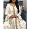 Этническая одежда абая мусульманское платье Дубай Турция Пакистанская Женщины Европейская Исламская Мода Фаморе