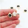 Charms 10/20/50Pcs Arrival Oil Drop Cute Clock Enamel Alloy Pendant Fit Necklaces Bracelets Diy Jewelry Accessoriescharms Dhgzl