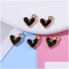 Charms 40Pcs/Set Colorf Cute Love Heart Enamel Pendant Charm For Jewelry Making Diy Necklace Earring Bracelet Accessories Wh Dhxd2