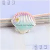 Other 20Pcs Mini Lovely Colored Shells Flat Back Resin Components Art Supply Decoration Charm Craft Hair Bow Accessories Drop Deliver Dhc8Q