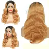 Yirubeauty 1B/27 Ombre färg 13x4 Spets framkong Body Wave Brasilianskt människohår 10-32 tum 150% 180% 210% densitetsfri del