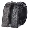 Belts 2023 Crocodile Strap Business For Men Genuine Real Leather Wedding Belt Jeans Women Punk Waistband 3.8cm