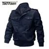 Chaquetas para hombre TACVASEN Invierno Militar Airsoft Pilot Bomber Coat MultiPockets Casual Cargo Work Clothing 230207