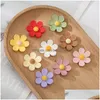 Outros 30pcs 16x16mm color flor flor plana resina plana componentes cabochons scrapbook artesanato de diy