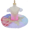 Stage Wear 2023 Ballet Tutu Skirt Children Colorful Swan Lake Dance Performance Costumes Beauty Clothing