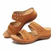 Scarpe eleganti SWONCO Summer Women Sandali Platform 45 Big Size 2023 Female Casaul Zeppe nere Vintage Lady