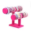 Jewelry Pouches Double Layer Bangle Display Shelf Removable Headbands Stand Holder Bracelet Organizer Watches Storage Rack