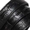 Belts 2023 Crocodile Strap Business For Men Genuine Real Leather Wedding Belt Jeans Women Punk Waistband 3.8cm