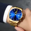 ساعة معصم من الفولاذ المقاوم للصدأ الساعات الفاخرة التقويم التقويم الكوارتز wrist watch for men الأعمال التجارية Montre Homme Original