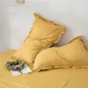 Pillow Case 2Pcs Lace Cotton Pillowcase Soft Cover Unstuffed Home Decor Winter Sleeping 48x74cm