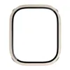 Coque pare-chocs en aluminium pour Apple Watch Series 8 Film en verre trempé intégré Etui de protection d'écran Ultra 49mm Housse de protection pour le visage Accessoires intelligents Films d'écran