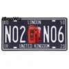 Nummernschild, Metallgemälde, Autonummer, Retro-Gemälde, Route 66, Metall-Nummernschild, Wanddekoration, Bar, Kneipe, Garage, Wanddekoration, Film, Blechschilder, 30 x 15 cm, w01