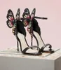 Sophia Webster Sandali Butterfly Wing Gladiators Sandali da donna con stampa tacco alto in vera pelle