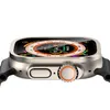 Apple Watchシリーズ8のアルミニウムバンパーケース8ビルトインガラスフィルムウルトラスクリーンプロテクターケース49mm保護フェイスカバースマートアクセサリースクリーンフィルム