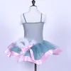 Scene Wear Beauty Ballet Dance Dresses For Girl Pink Color Sleeveless Brace Tutu Bubble Fashion Children Cartoon Compete Suits B169