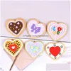 أخرى 20pcs مختلطة شكل القلب simation الحلوى البسكويت مكونات راتنجات flatback cabochons scrapbooking ملحقات DIY Drop d dhcel