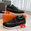 شهيرة 23s/s العلامة التجارية Flex Sneakers أحذية متماسكة الجلود المضفرة الفنية الفنية الدانتيل حتى الرياضة المطاط المدربين في الهواء الطلق EU38-46 المربع الأصلي