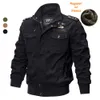 Mensjackor Military Spring Autumn Cotton Male Casual Air Force Flight Hombre Plus Size M6XL BOMBER 230207