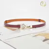 Riemen nieuwe dames designer riem verstelbare luxe lederen rok decoratieve riem zomervaartpak taille gesp. Kleine riem g230207