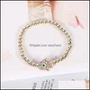 Beaded Strands Adjustable Big Vintage Mtilayer Beads Pearl Bracelets Set Ethnic Style Tassel Hamsa Hand Bangles For Women Drop Deli Dhdfc