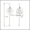 Dangle Chandelier Geometric Irregar Shell Long Earring For Women Girls Elegant Gold Playing Drop Earrings Fashion Jewelry Delivery Dh4Am