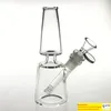 Neue 7-Zoll-Glas-Dab-Rigs-Wasserbongs zum Rauchen von Pfeifen mit 14 mm weiblichem Downstem-Glaskopf, dickem Pyrex-Becher, Recycler, berauschender Bong