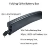 36V Scimitar faltbares E-Bike-Batteriegehäuse 30 Stück 18650 Zellen Veebike Ebike leere Batteriebox