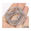 Charmes M 4Mm Qualité Facettes Labradorite Perles Charme Pour Bracelet Perlé En Gros Pierre Naturelle Diy Bijoux Accessoires Drop Delive Dhqcq