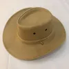 Bérets Cowboy Chapeau Daim Printemps Été Homme Casquettes Ombre Équitation En Plein Air Solide Couleur Haute Qualité Mode