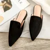 Dress Shoes Comemore Autumn Woman Mules Without Heels Half Slippers Sandalias Loafers Ballet Flats Zapatos Mujer Calzado Women 33 230208