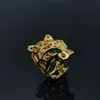 Panthere BIG anel reproduções oficiais da marca de luxo T0P qualidade 18 K dourado chita tamanho americano Casal anéis design anel novo vendendo presentes premium 001