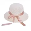 Szerokie brzegowe czapki Summer Damskie Outdoor Sunshade Flower Straw Hat Ochrona przeciwsłoneczna plaża Fashion Wend22